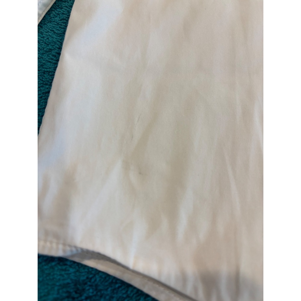 Burberry Brit Mens Cream Nova Check Trim Button Down Shirt Size M Off White - Picture 10 of 10